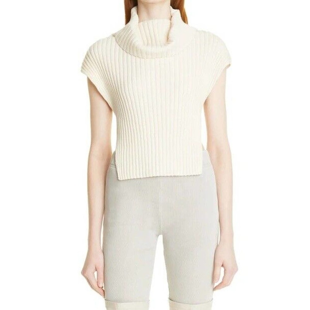 NWOT Vanessa Hong X Birgitte Herskind Womens Vally Cowl Neck Sweater Small Cream